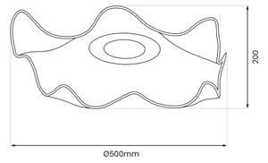 Plafoniera LED LARGO LED/16W/230V oro