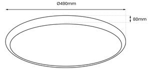 Plafoniera LED per bambini MOONCAT LED/34W/230V rosa