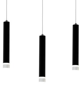 Lampadario LED su corda CARBON 3xLED/15W/230V