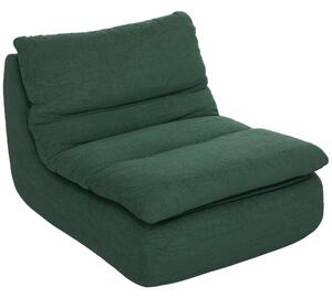 HOMCOM Sedia da Terra Moderna e Imbottita in Tessuto Effetto Velluto Verde e Schiuma, 82x103x75 cm | Aosom Italy