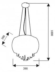 Lampadario LED su filo LUNA 1xE14/40W/230V
