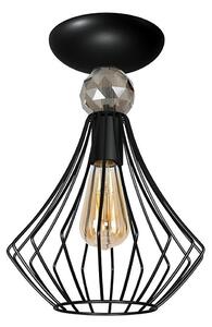 Surface-mounted lampadario JEWEL 1xE27/60W/230V nero