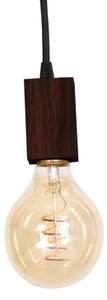 Lampadario a sospensione con supporto rigido JACK 3xE27/40W/230V legno marrone