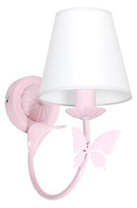 Applique per bambini FARFALLINA 1xE14/60W rosa