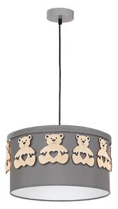 Lampadario a sospensione per bambini BEAR 1xE27/60W/230V