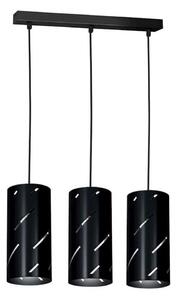 Lampadario a sospensione JIM 3xE27/60W/230V nero