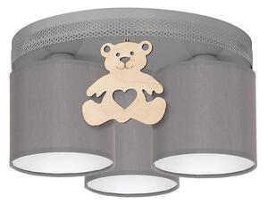 Plafoniera per bambini BEAR 3xE27/60W/230V