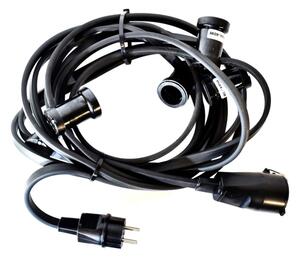 Catena decorativa da esterno GIRLANDA 6,5 m 5xE27/15W/230V IP44