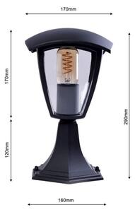 Lampada da esterno FOX 1xE27/40W/230V IP44 nero