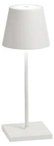 Zafferano Lampada a led da tavolo Poldina Pro Mini Bianca ricaricabile e dimmerabile con batteria fino a 12 ore