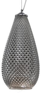 Lampadario a sospensione con filo PETRA 1xE27/60W/230V grigio