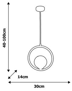 Lampadario a sospensione con filo BOSTON 1xE14/40W/230V
