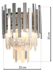 Applique cristallo ASPEN 2xE14/40W/230V