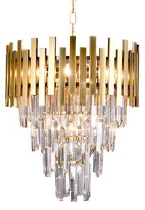 Lampadario in cristallo su catena ASPEN GOLD 9xE14/40W/230V