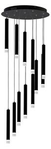 Lampadario LED a sospensione con filo CARBON 12xLED/12W/230V