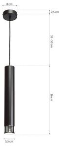 Lampadario a sospensione con filo DANI 1xGU10/8W/230V