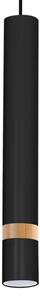 Lampadario a sospensione con filo JOKER BLACK WOOD 1xGU10/8W/230V