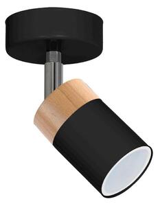 Luce Spot a LED JOKER BLACK WOOD 1xGU10/8W/230V