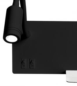 Applique a LED SHELF LED/4W+LED/5W+LED/2W/230V nero