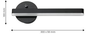Applique a LED SYDNEY LED/6W/230V nero