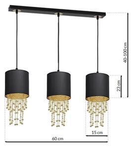 Lampadario a sospensione con filo ALMERIA 3xE27/60W/230V