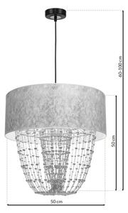 Lampadario a sospensione con filo ALMERIA 1xE27/60W/230V