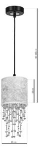 Lampadario a sospensione con filo ALMERIA 1xE27/60W/230V