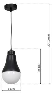 Lampadario su fune HELIOS 1xE14/40W/230V