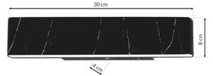 Applique LED PIERCE LED/12W/230V 30 cm nero