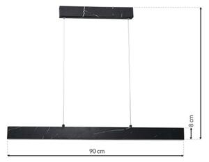 Lampadario LED su fune PIERCE LED/18W/230V nero