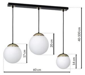 Lampadario su fune SPARTA 3xE14/40W/230V
