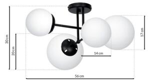 Lampadario fisso LIMA 4xE14/40W/230V