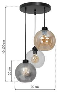 Lampadario su filo SOFIA 3xE27/60W/230V mix