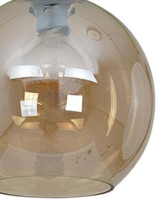 Lampadario su filo SOFIA 1xE27/60W/230V marrone