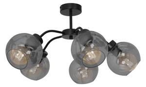 Lampadario a plafone SOFIA 5xE27/60W/230V nero