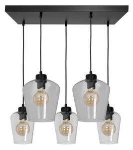 Lampadario su fune SANTIAGO 5xE27/60W/230V limpido