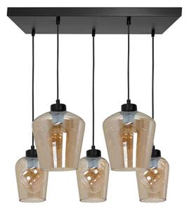 Lampadario su fune SANTIAGO 5xE27/60W/230V marrone