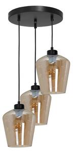 Lampadario su fune SANTIAGO 3xE27/60W/230V marrone