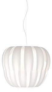 Sospensione Moderna Queen Polilux ® Bianco E Metallo Cromo 1 Luce E27