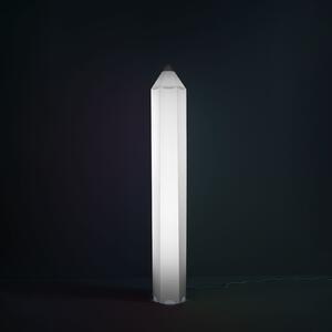 Piantana Moderna Pin Pen Polilux ® Bianco Con Punta Nera Nero 2 Luci E27