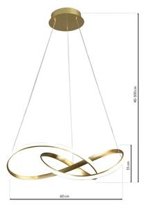 Lampadario LED su filo CAPPIO LED/36W/230V dorato