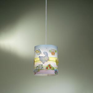 Sospensione Moderna Animal Farm Polilux ® Grafica Animali Fattoria 1 Luce E27
