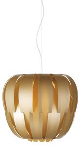 Sospensione Moderna Queen Polilux ® New Gold E Metallo Cromo 1 Luce E27