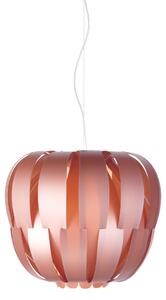 Sospensione Moderna Queen Polilux ® Pink Metal E Metallo Cromo 1 Luce E14