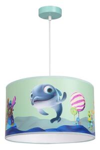 Lampadario per bambini su corda DOLPHIN 1xE27/60W/230V