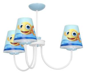 Lampadario per bambini su palo FISH 3xE14/40W/230V