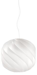 Lampadario Moderno Globe Polilux ® Bianco E Metallo Cromo 2 Luci E27