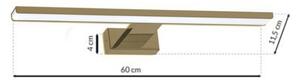 Illuminazione LED per specchio da bagno SHINE LED/13,8W/230V 60 cm IP44 ottone