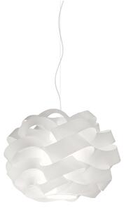 Sospensione Moderna Cloud Polilux ® Bianco E Metallo Cromo 1 Luce E14