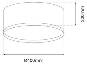 Plafoniera LED RONDO LED/18W/230V nero